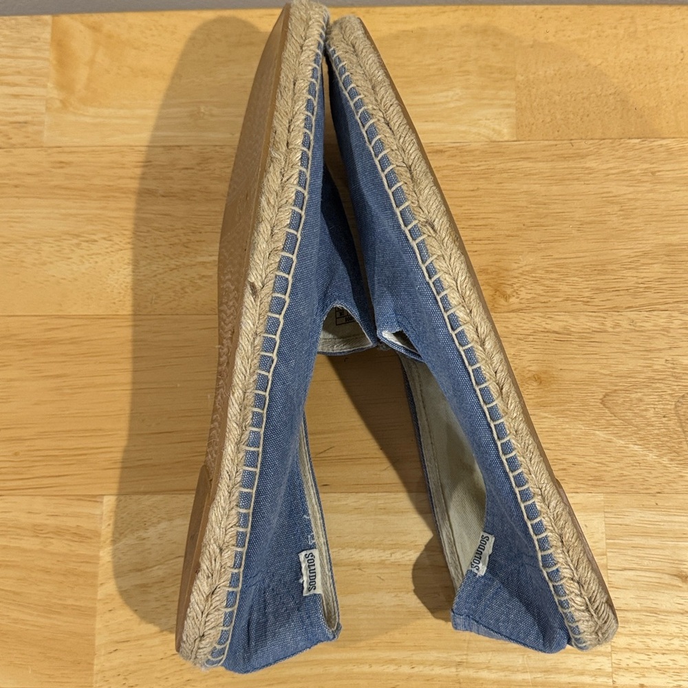 Soludos Espadrille Flats Chambray Slip On
Blue (Size EU45/US12) - Picture 7 of 9
